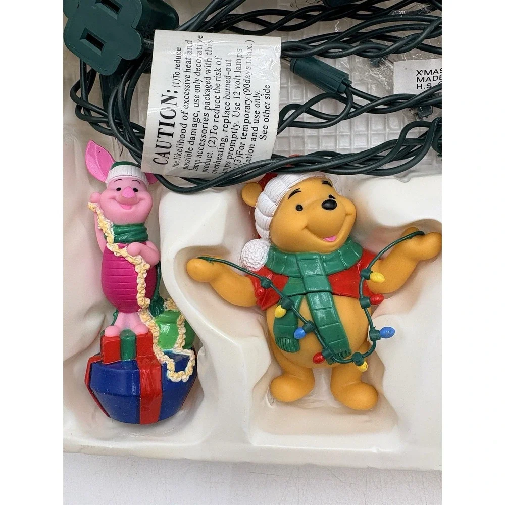 VTG EZ Lights, Santa's Best, Ten Light Pooh Illuminated Tree Trimmer Set (WORKS)